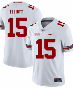 Ohio State Buckeyes #15 Ezekiel Elliott Football Jersey White