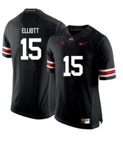 Ohio State Buckeyes #15 Ezekiel Elliott NCAA College Football Jersey Black