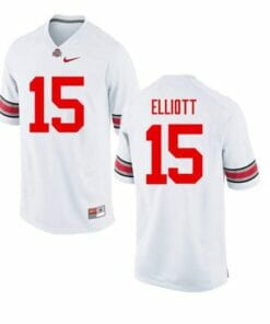 Ohio State Buckeyes #15 Ezekiel Elliott NCAA College Football Jersey White