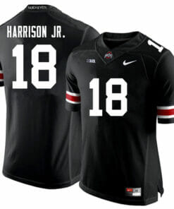 Ohio State Buckeyes #18 Marvin Harrison Jr Jersey College Football Black