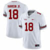 Ohio State Buckeyes #18 Marvin Harrison Jr Jersey College Football White