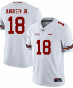 Ohio State Buckeyes #18 Marvin Harrison Jr Jersey College Football White