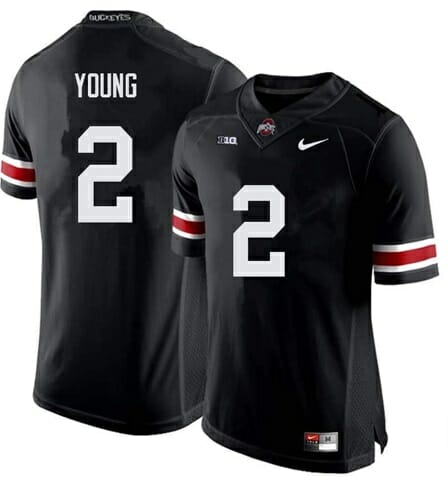 Ohio State Buckeyes #2 Chase Young NCAA College Football Jersey Black 1 Ohio State Buckeyes #2 Chase Young NCAA College Football Jersey Black