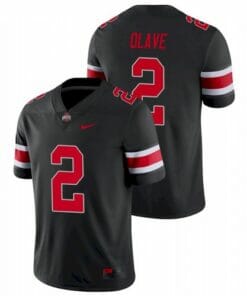 Ohio State Buckeyes #2 Chris Olave Jersey College Football Jersey Black Alternate Stitched