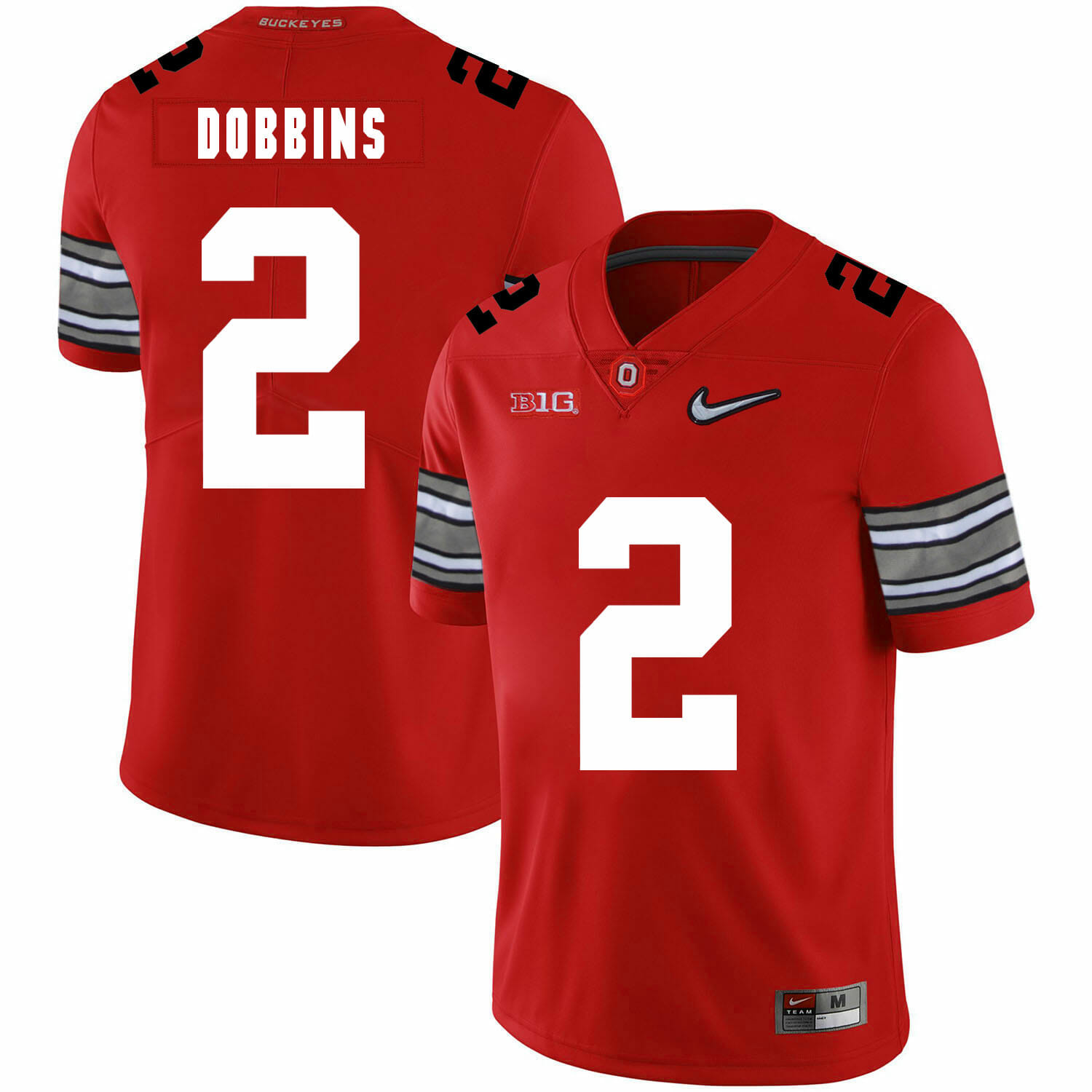 Ohio State Buckeyes #2 J.K Dobbins Football Jersey Diamond Red 1 Ohio State Buckeyes #2 J.K Dobbins Football Jersey Diamond Red
