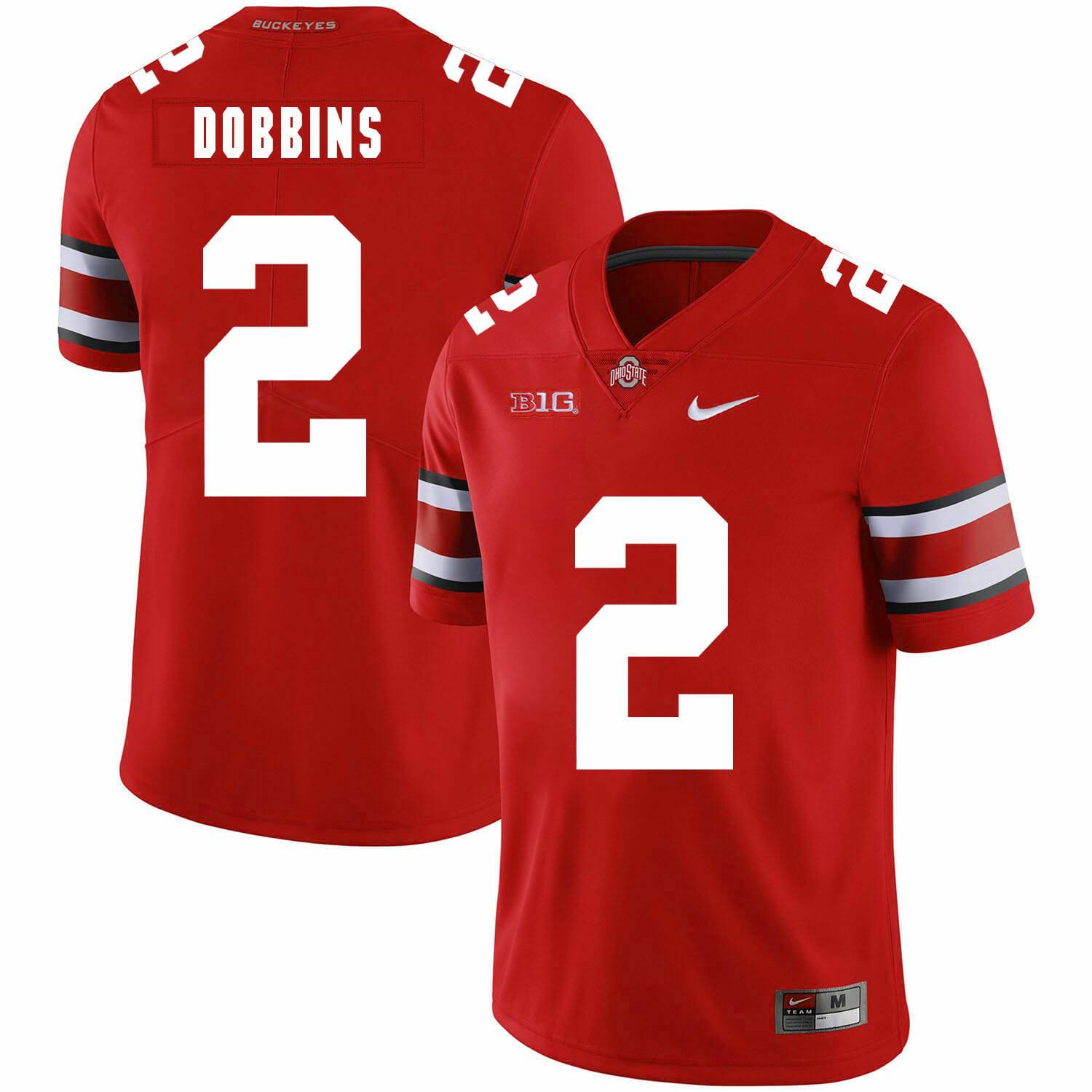 Ohio State Buckeyes #2 J.K Dobbins Football Jersey Red 1 Ohio State Buckeyes #2 J.K Dobbins Football Jersey Red