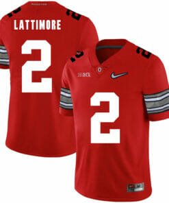 Ohio State Buckeyes #2 Marshon Lattimore Football Jersey Diamond Red
