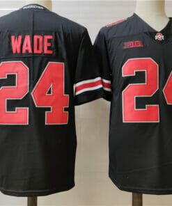 Ohio State Buckeyes #24 Wade College Football Jersey Black