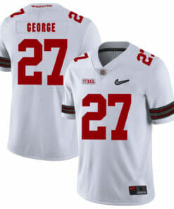 Ohio State Buckeyes #27 Eddie George Football Jersey Diamond White