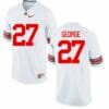 Ohio State Buckeyes #27 Eddie George NCAA College Football Jersey White