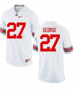 Ohio State Buckeyes #27 Eddie George NCAA College Football Jersey White
