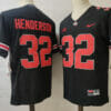OSU Henderson Jersey #32 NCAA Football Black