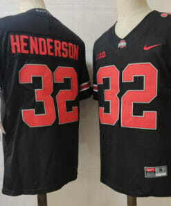 OSU Henderson Jersey #32 NCAA Football Black