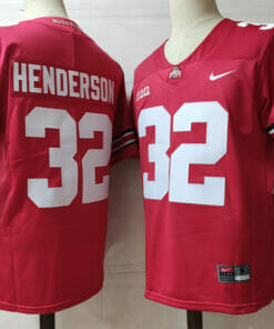 Henderson Jersey Ohio State Buckeyes #32 NCAA Football Red