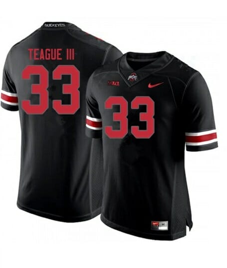 Ohio State Buckeyes #33 Master Teague NCAA Football Jersey Black 1 Ohio State Buckeyes #33 Master Teague NCAA Football Jersey Black