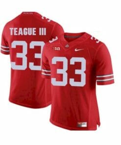 Ohio State Buckeyes #33 Master Teague NCAA Football Jersey Red