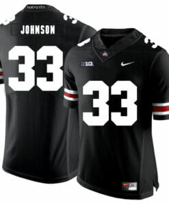 Ohio State Buckeyes #33 Pete Johnson Football Jersey Black