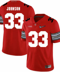 Ohio State Buckeyes #33 Pete Johnson Football Jersey Diamond Red