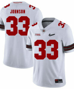 Ohio State Buckeyes #33 Pete Johnson Football Jersey Diamond White