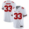 Ohio State Buckeyes #33 Pete Johnson Football Jersey White