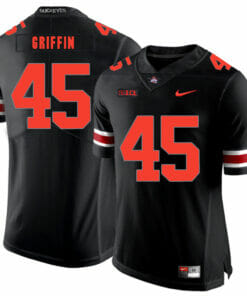 Ohio State Buckeyes #45 Archie Griffin Football Jersey Black Shadow