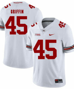 Ohio State Buckeyes #45 Archie Griffin Football Jersey White