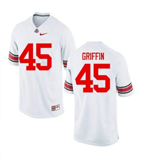 Ohio State Buckeyes #45 Archie Griffin NCAA College Football Jersey White 1 Ohio State Buckeyes #45 Archie Griffin NCAA College Football Jersey White