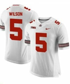 Ohio State Buckeyes #5 Garrett Wilson NCAA Football Jersey White