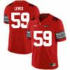 Ohio State Buckeyes #59 Tyquan Lewis Football Jersey Diamond Red 6 Ohio State Buckeyes #59 Tyquan Lewis Football Jersey Diamond Red