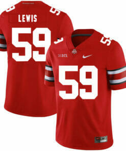 Ohio State Buckeyes #59 Tyquan Lewis Football Jersey Red