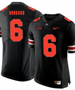 Ohio State Buckeyes #6 Sam Hubbard Football Jersey Black Shadow