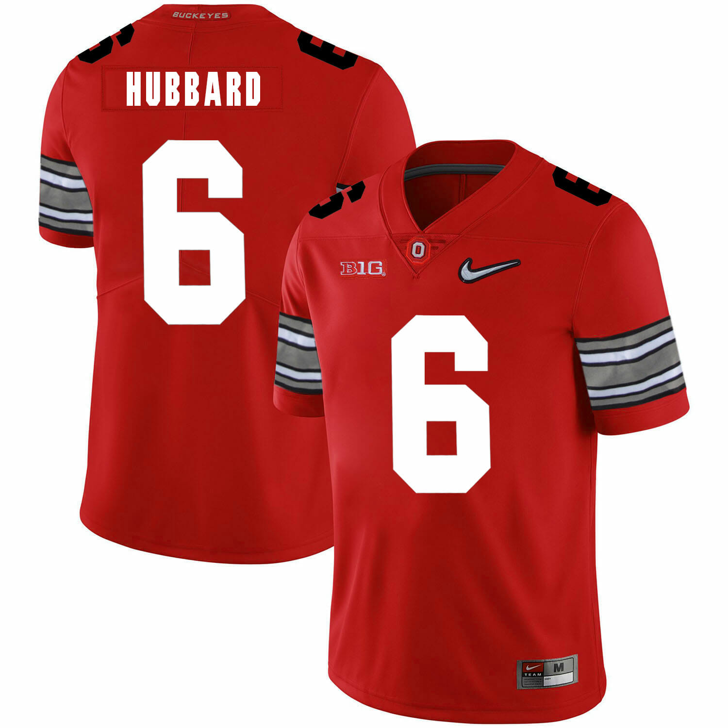 Ohio State Buckeyes #6 Sam Hubbard Football Jersey Diamond Red 1 Ohio State Buckeyes #6 Sam Hubbard Football Jersey Diamond Red
