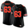 Ohio State Buckeyes #63 Michael Bennett IV Football Jersey Black Shadow 7 Ohio State Buckeyes #63 Michael Bennett IV Football Jersey Black Shadow