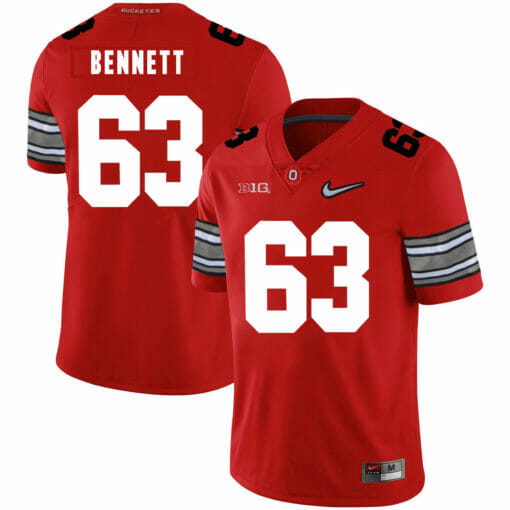 Ohio State Buckeyes #63 Michael Bennett IV Football Jersey Diamond Red