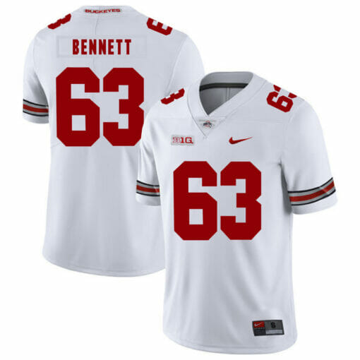 Ohio State Buckeyes #63 Michael Bennett IV Football Jersey White