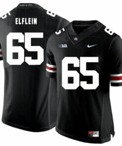 Ohio State Buckeyes #65 Pat Elflein Football Jersey Black