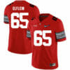 Ohio State Buckeyes #65 Pat Elflein Football Jersey Diamond Red 6 Ohio State Buckeyes #65 Pat Elflein Football Jersey Diamond Red
