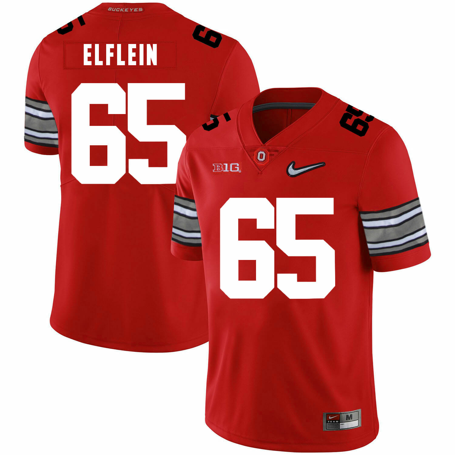 Ohio State Buckeyes #65 Pat Elflein Football Jersey Diamond Red 1 Ohio State Buckeyes #65 Pat Elflein Football Jersey Diamond Red