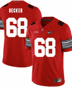 Ohio State Buckeyes #68 Taylor Decker Football Jersey Diamond Red