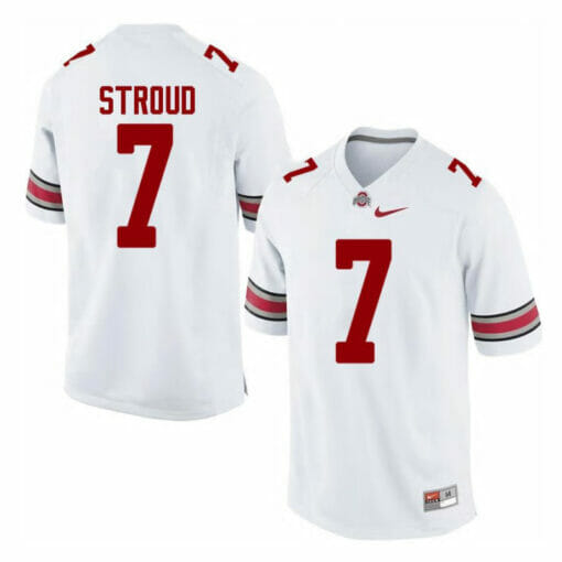 CJ Stroud Jersey Ohio State Buckeyes #7 Limited White Football