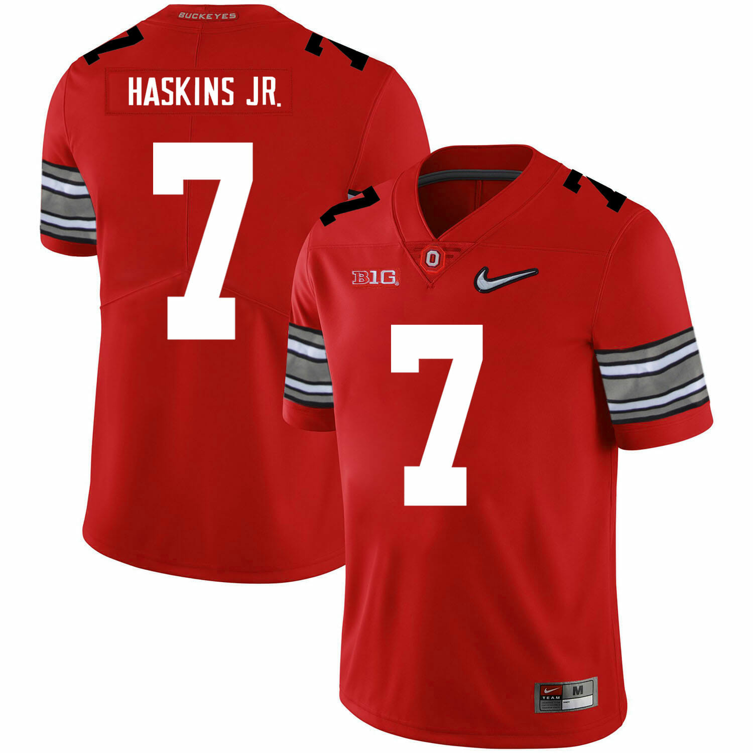 Ohio State Buckeyes #7 Dwayne Haskins Football Jersey Diamond Red 1 Ohio State Buckeyes #7 Dwayne Haskins Football Jersey Diamond Red