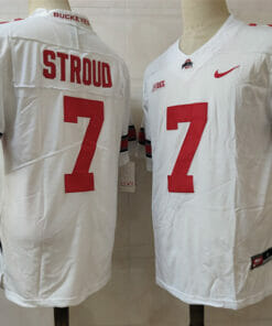 Ohio State Buckeyes #7 Stroud Jersey NCAA Football White
