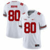 Ohio State Buckeyes #80 Noah Brown Football Jersey White