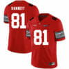 Ohio State Buckeyes #81 Nick Vannett Football Jersey Diamond Red