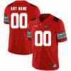 Ohio State Custom Jersey Name and Number Football Diamond Patch Red