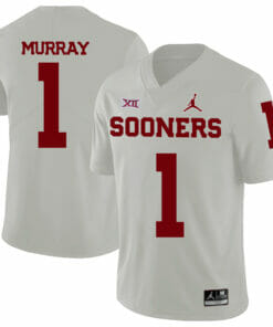 Oklahoma Sooners #1 Kyler Murray Football Jersey White