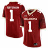 Oklahoma Sooners #1 Tony Jefferson Football Jersey Chai Pattern Dark Red 6 Oklahoma Sooners #1 Tony Jefferson Football Jersey Chai Pattern Dark Red