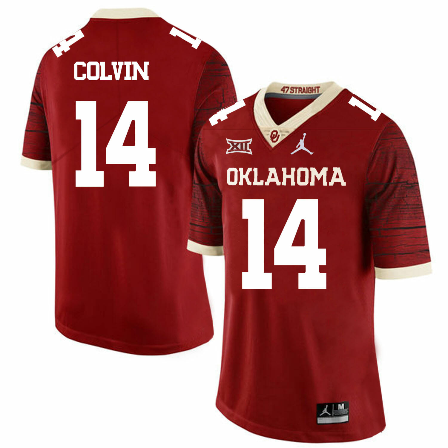 Oklahoma Sooners #14 Aaron Colvin Football Jersey Chai Pattern Dark Red 1 Oklahoma Sooners #14 Aaron Colvin Football Jersey Chai Pattern Dark Red