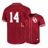 Oklahoma Sooners 14 Justin Mitchell Red Elite College Baseball Jersey