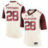 Oklahoma Sooners #28 Adrian Peterson Football Jersey Firewood Pattern White